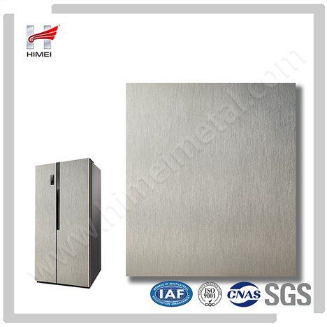新型银PVC膜层压钢板门冰箱