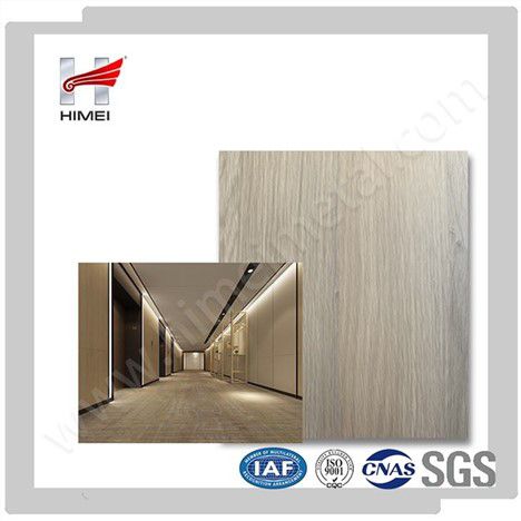 Decorative Stainless Steel Wall Panel Wood Grain Film Coated Steel