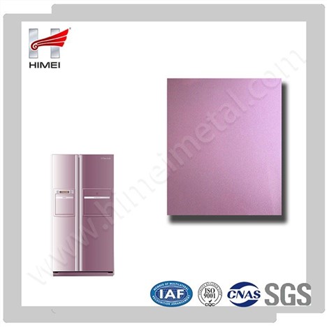 冰箱门板装饰用高光泽粉红色表面Vcm钢板beplay体育app应用助手