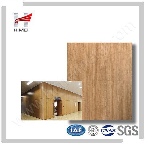 高品质现代木纹层合钢厨房橱柜设计