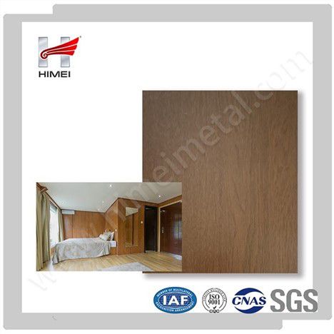 建筑墙体用木纹薄膜层压金属板