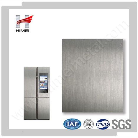 Color Coated Refrigerator Doors VCM PVC Laminated Stainless Steel Sheet