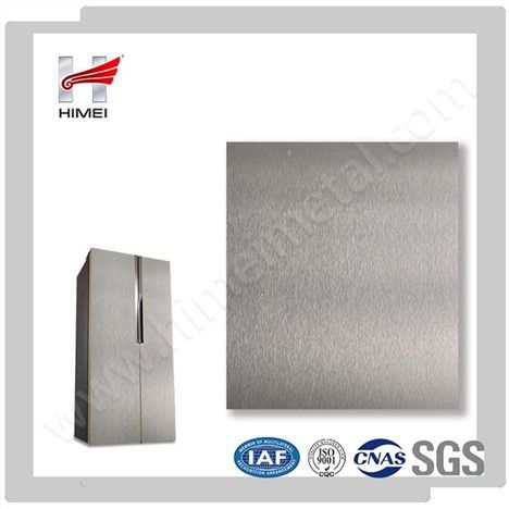 发际线图案银色Vcm膜涂层金属板用于冰箱门板