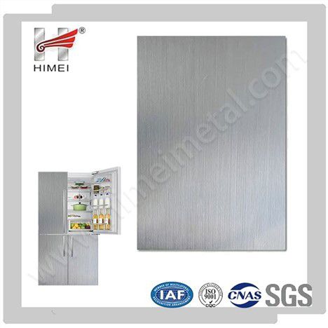 冰箱门板用新型材料银发纹VCM薄膜涂层板