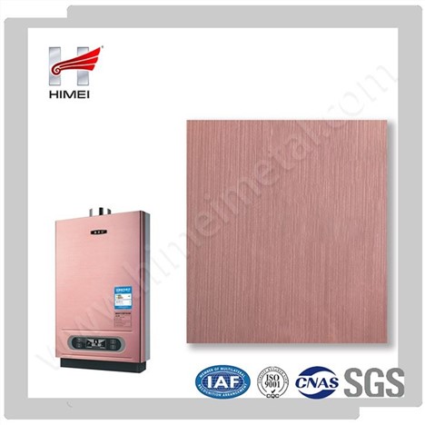 热水器外壳用粉红色竖条纹层压钢板