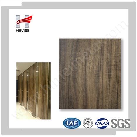 墙板用PVC涂膜木纹金属建筑材料