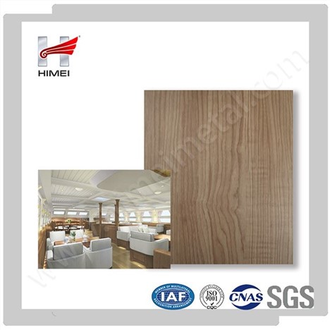 PVC层压木纹金属板金属板用于船舶装饰