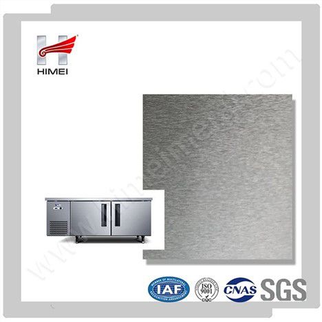 Silver Vertical Brushed Aluminum Laminated Steel Sheet For Refrigerator