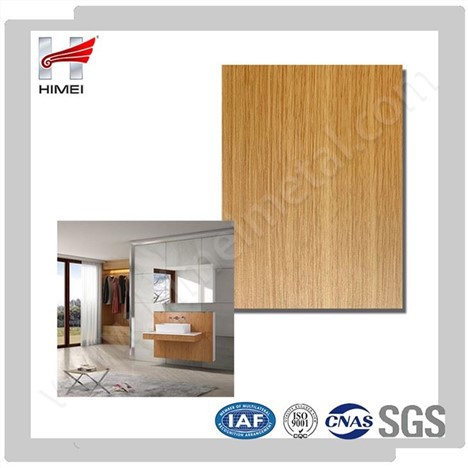 Wood Grain PVC Film Coated Metal Plates For Cabinet